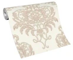 Vliestapete Erismann 10102-14 Barockdesign Beige Weiß -A.S. Creation Verkaufsgeschäft Vliestapete Barockdesign Erismann grau creme gold 63213818 1
