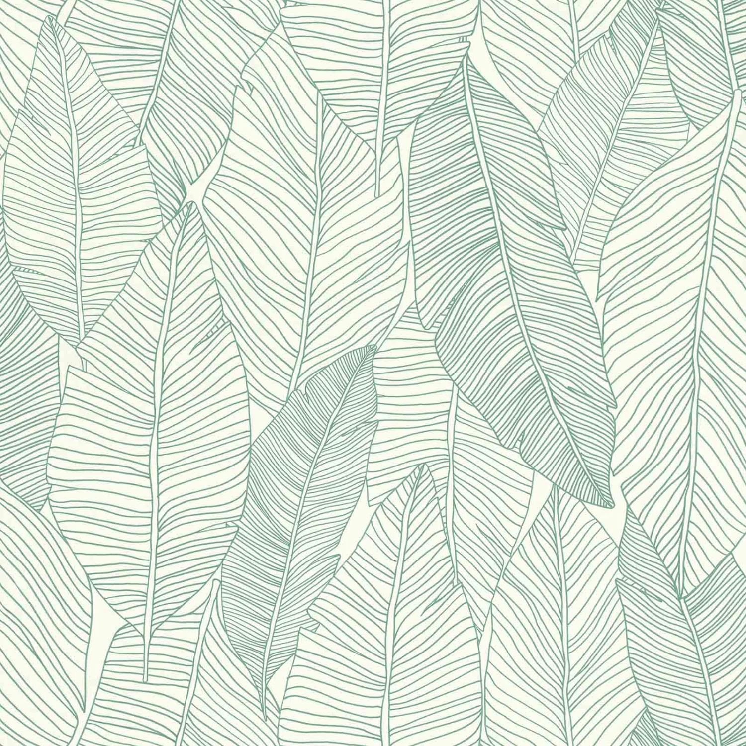 Vliestapete Blätter Linien Weiß Grün Jungle Fever 139010 1 Vliestapete Blätter Linien Weiß Grün Jungle Fever 139010