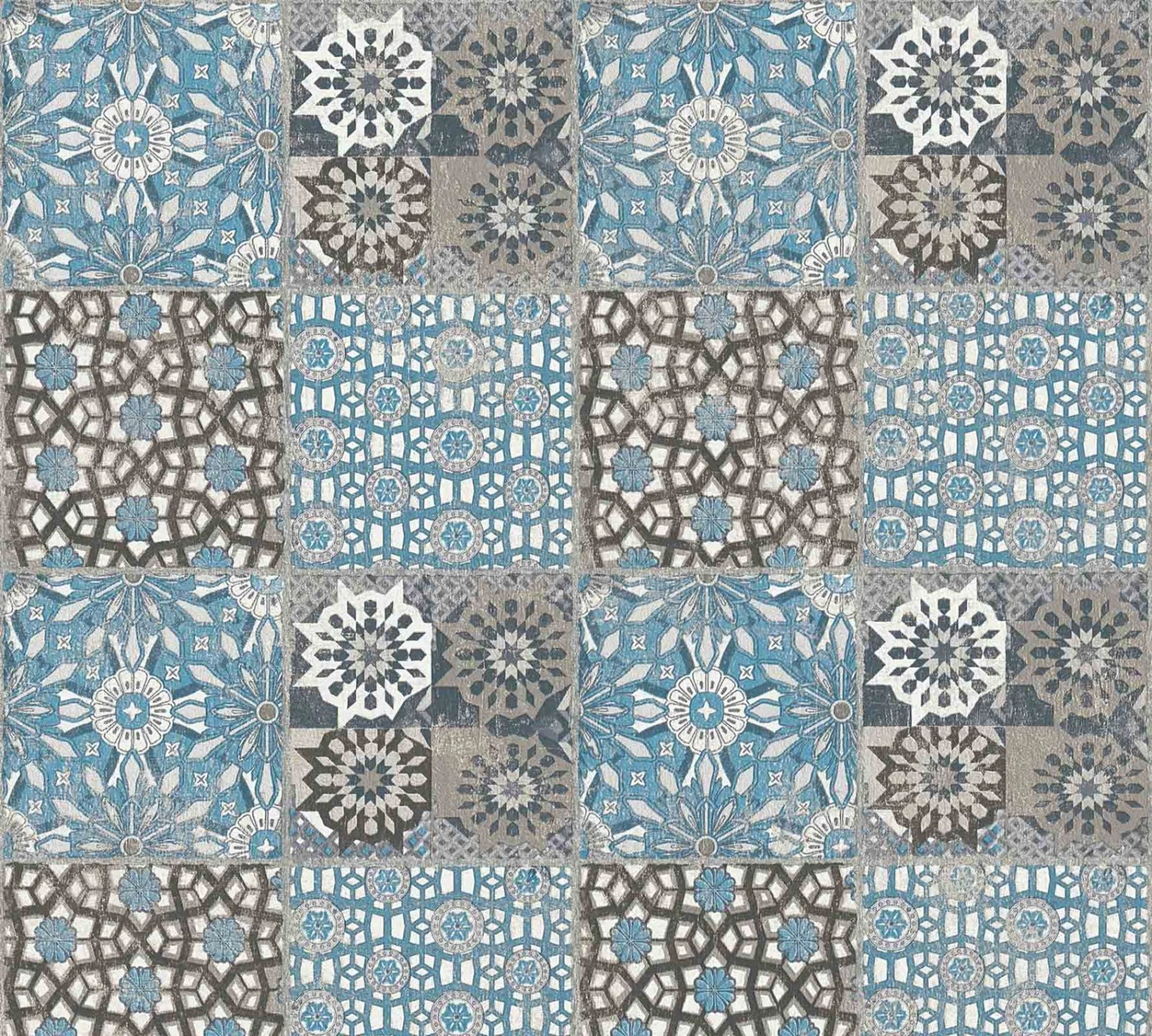 A.S. Creation Vliestapete Orient Fliesen Blau Schwarz Weiß 36895-5 1 A.S. Creation Vliestapete Orient Fliesen Blau Schwarz Weiß 36895-5