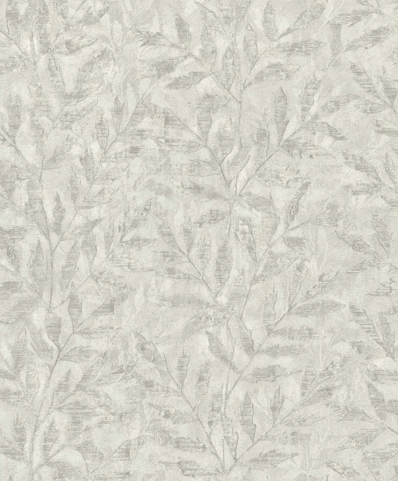 Rasch Vliestapete 315011 Blattmuster Grau Silber Metallic 1 Rasch Vliestapete 315011 Blattmuster Grau Silber Metallic