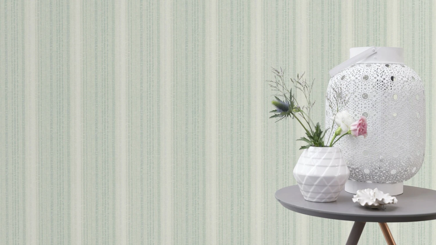 Vliestapete Rasch Weiß Grün Streifen 652123 1 Vliestapete Rasch Weiß Grün Streifen 652123