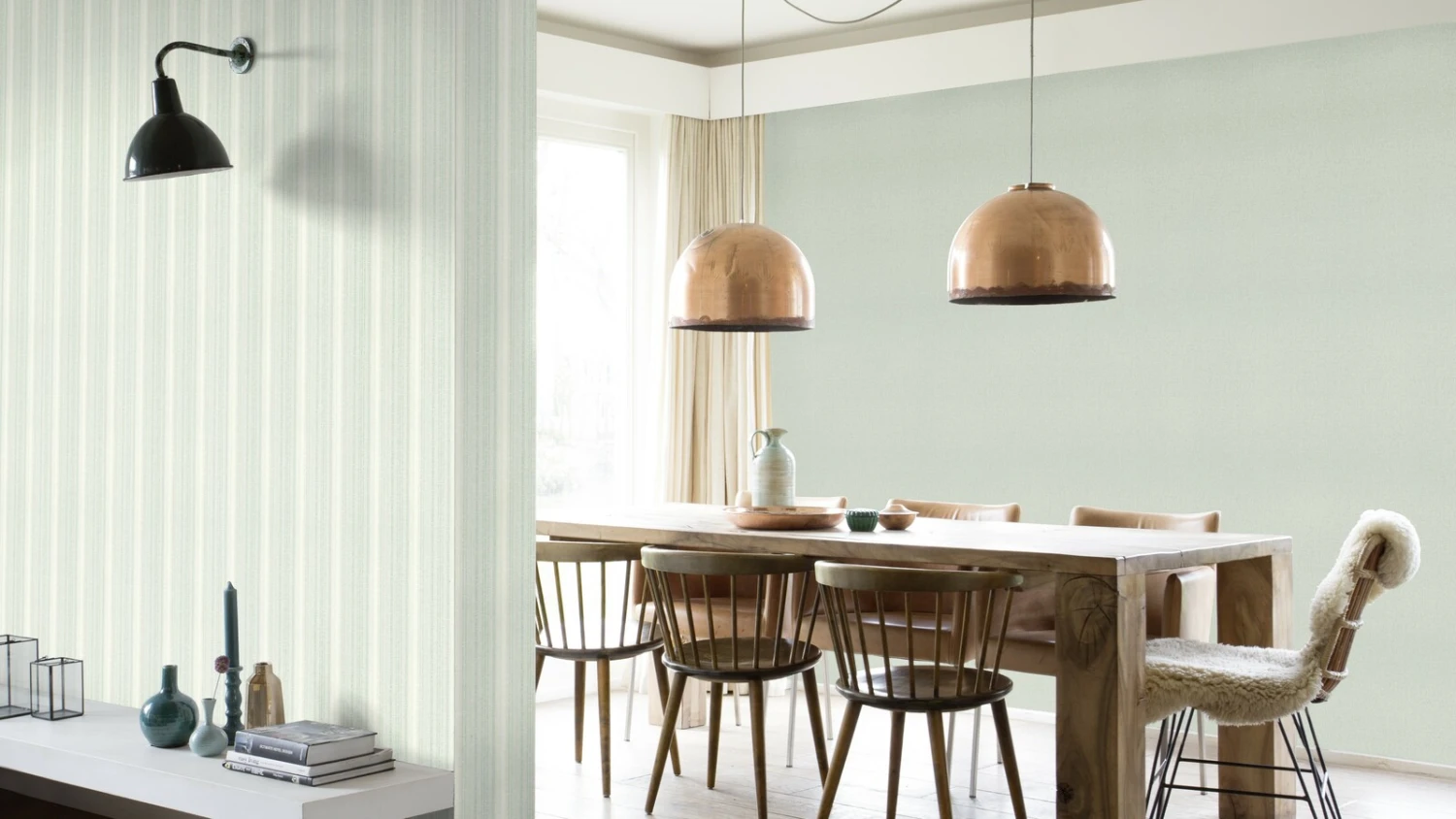 Vliestapete Rasch Weiß Grün Streifen 652123 6 Vliestapete Rasch Weiß Grün Streifen 652123 – Bild 6