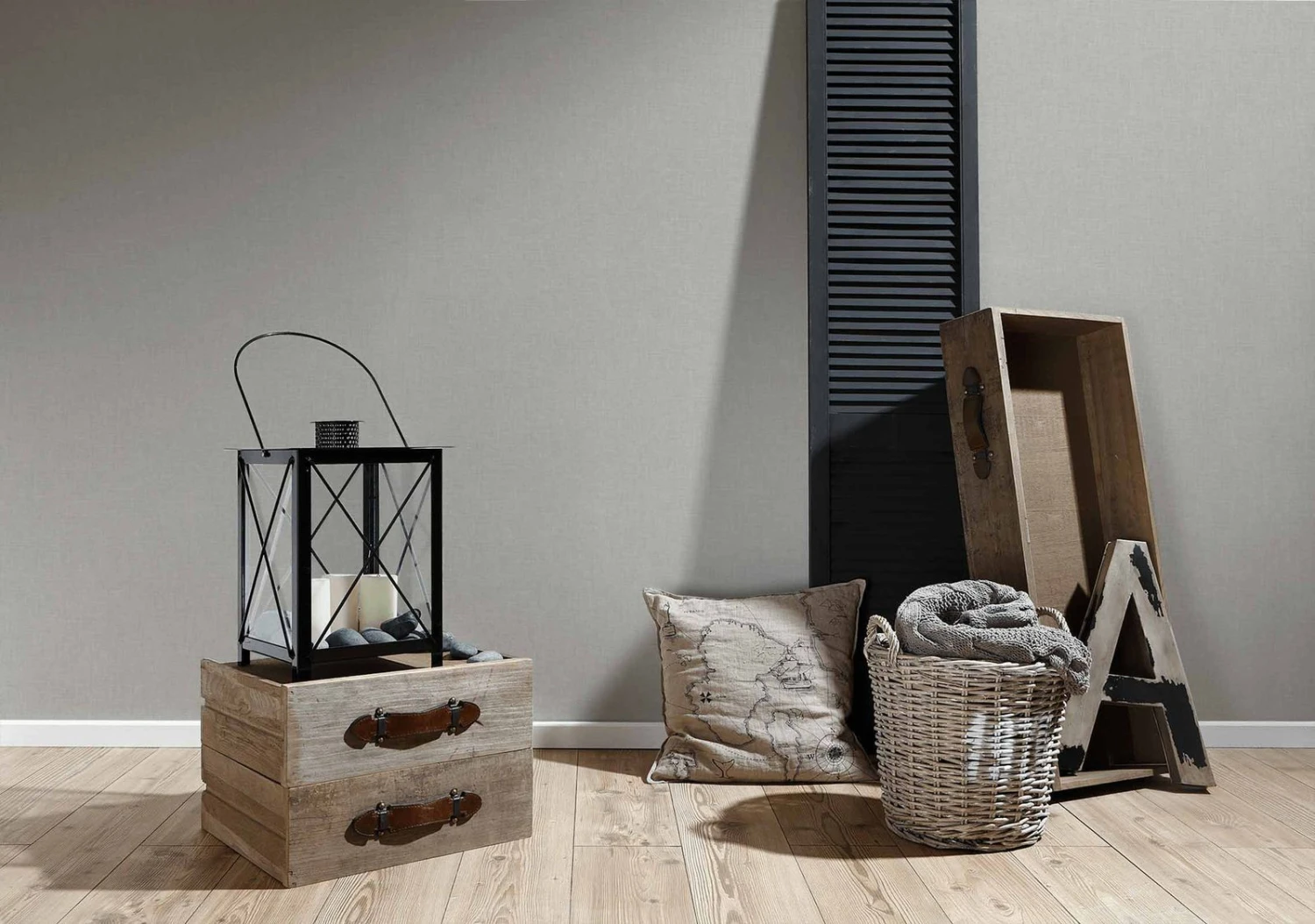 Vliestapete Uni Textil-Optik Grau 36922-6 3 Vliestapete Uni Textil-Optik Grau 36922-6 – Bild 3