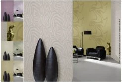 Vliestapete Design Zebra Weiß Patent Decor 3D 9433 -A.S. Creation Verkaufsgeschäft Vliestapete ueberstreichbar Design Zebra weiss P 1