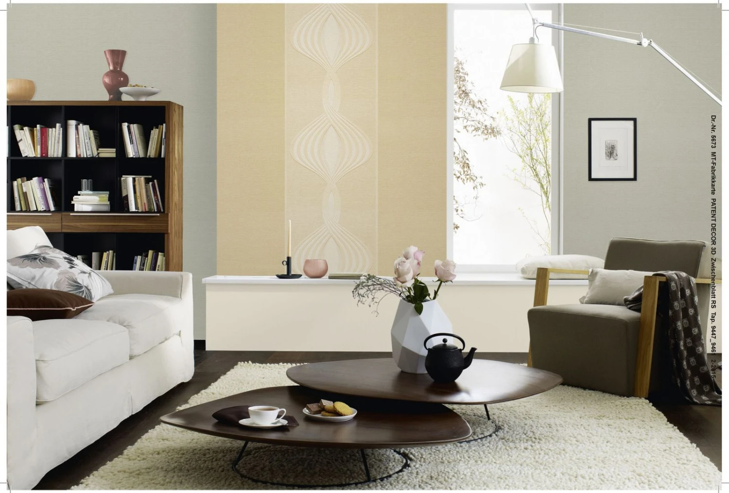 Vliestapete Wellen Weiss Patent Decor 3D 9461 2 Vliestapete Wellen Weiss Patent Decor 3D 9461 – Bild 2