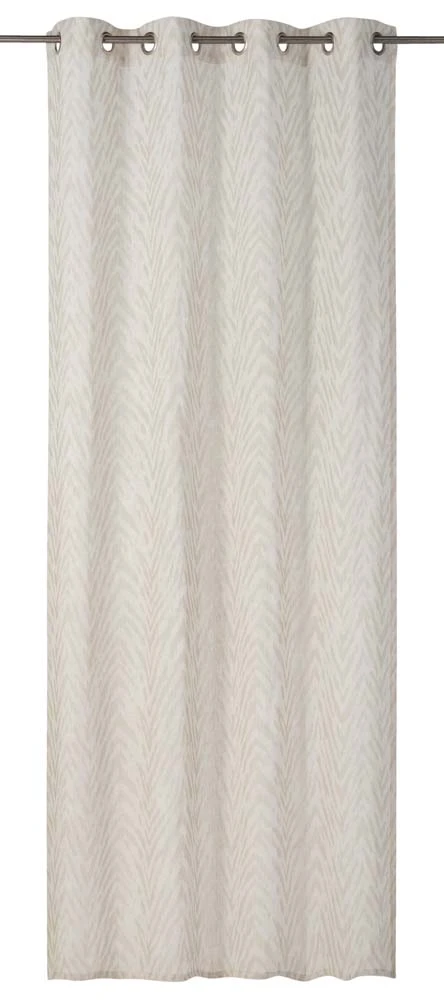 Ösenschal Safari Blickdicht Gestreift Beige 199173 1 Ösenschal Safari Blickdicht Gestreift Beige 199173