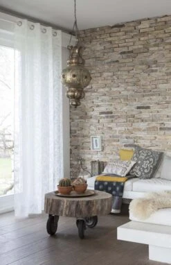 Ösenschal Halbtransparent Zickzack Offwhite 199043 -A.S. Creation Verkaufsgeschäft oesenschal Zig Zag halbtransparent Zickzack offw 3